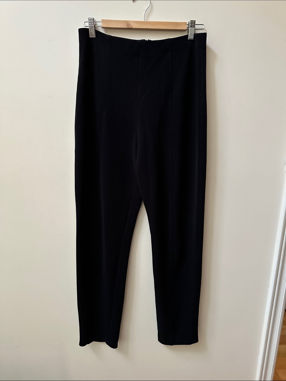 Vintage Classic Black Straight-Leg Pants